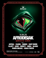 Cartel de Halloween Afrodisiak - Ático en La Terraza Malabar