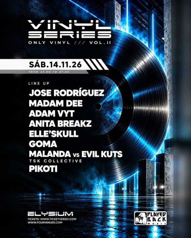 Cartel de VINYL SERIES - Vol.2 en ELYSIUM SEVILLA
