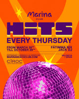 Cartel de Marina: Noche Hits Closing en Marina Beach Club