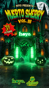 Cartel de Halloween - Muerto Sherry en Hoyo Jerez