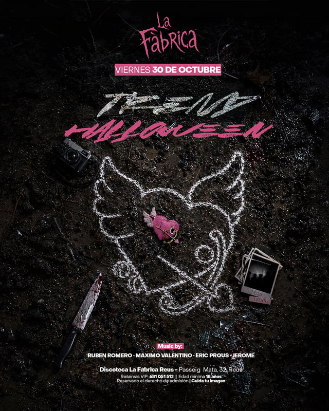 Cartel de La Trend - Halloween en La Fabrica