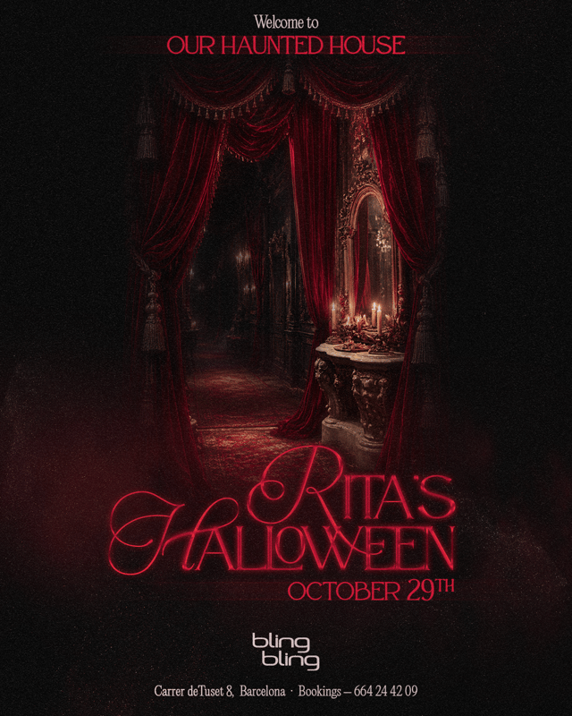 Cartel de Halloween X RITA en Bling Bling