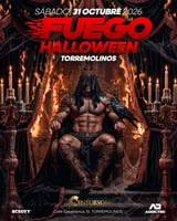 Cartel de Fuego Halloween • Torremolinos