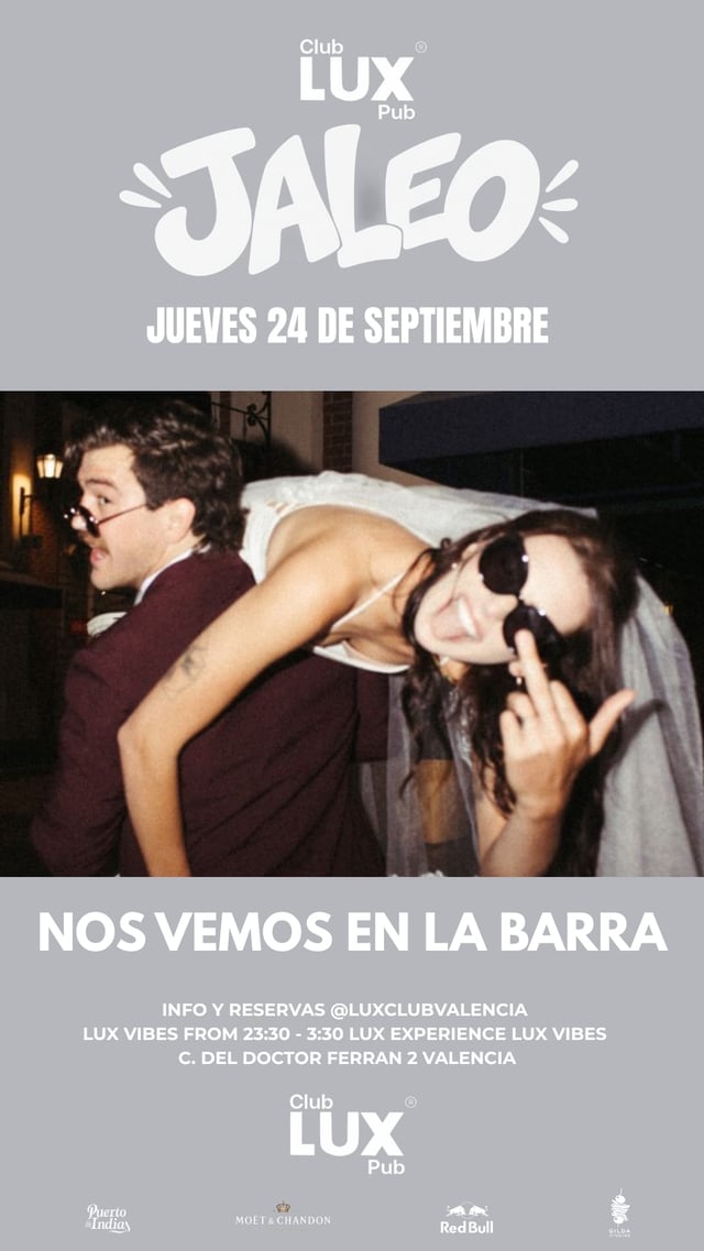 Cartel de Jaleo | Lux Jueves en Lux Valencia