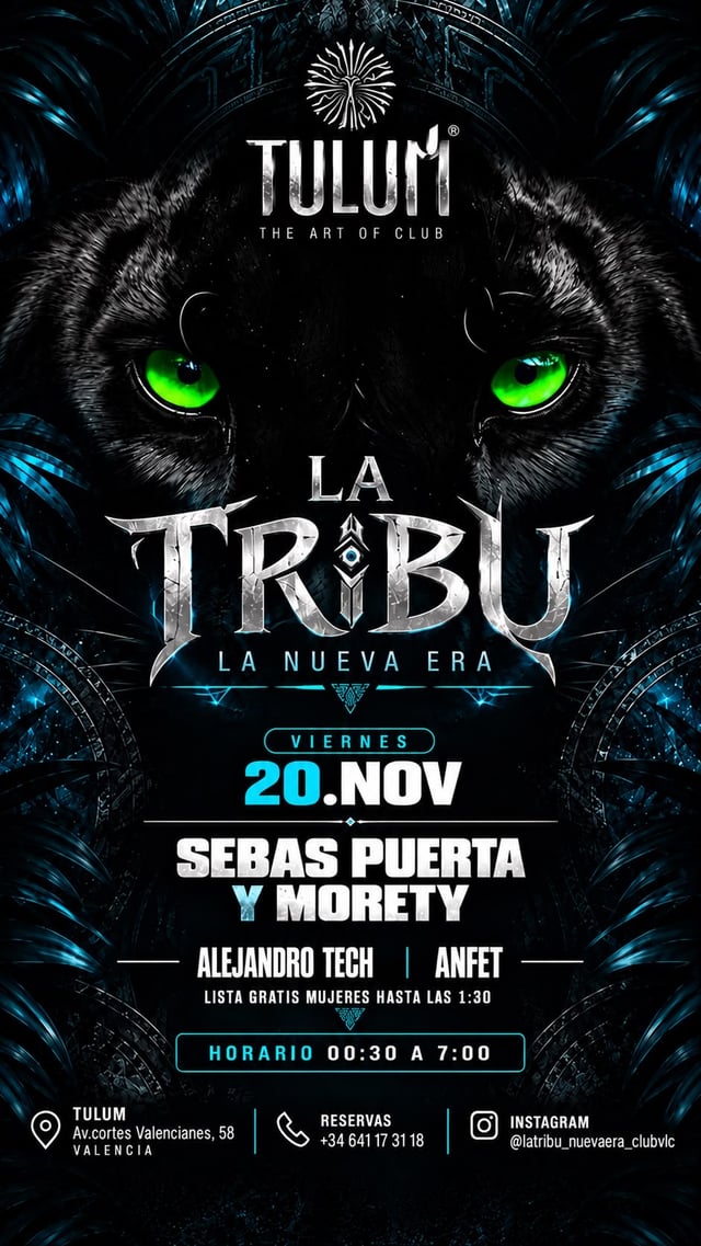 Cartel de La Tribu | Sala 2 en Tulum Valencia