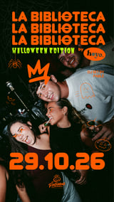 Cartel de La Biblioteca - Halloween Edition en Hoyo Jerez