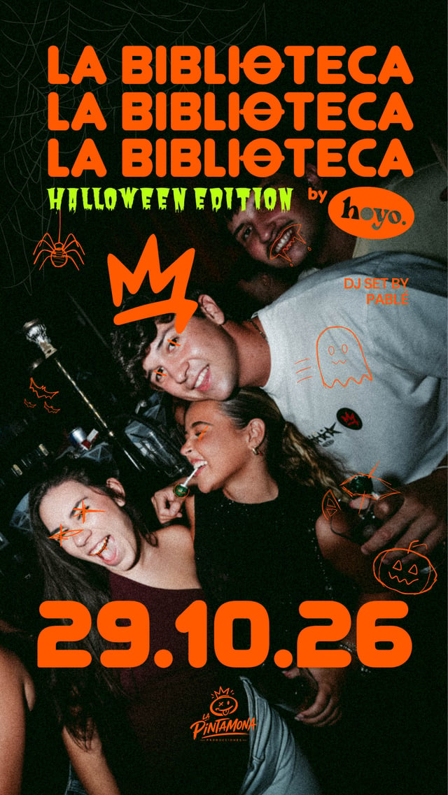Cartel de La Biblioteca - Halloween Edition en Hoyo Jerez