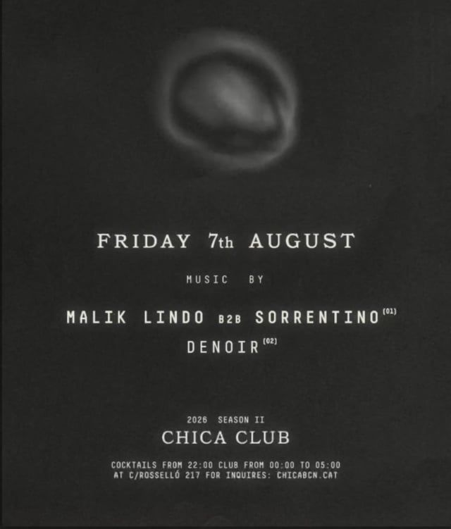 Cartel de Friday at Chica en Chica Club