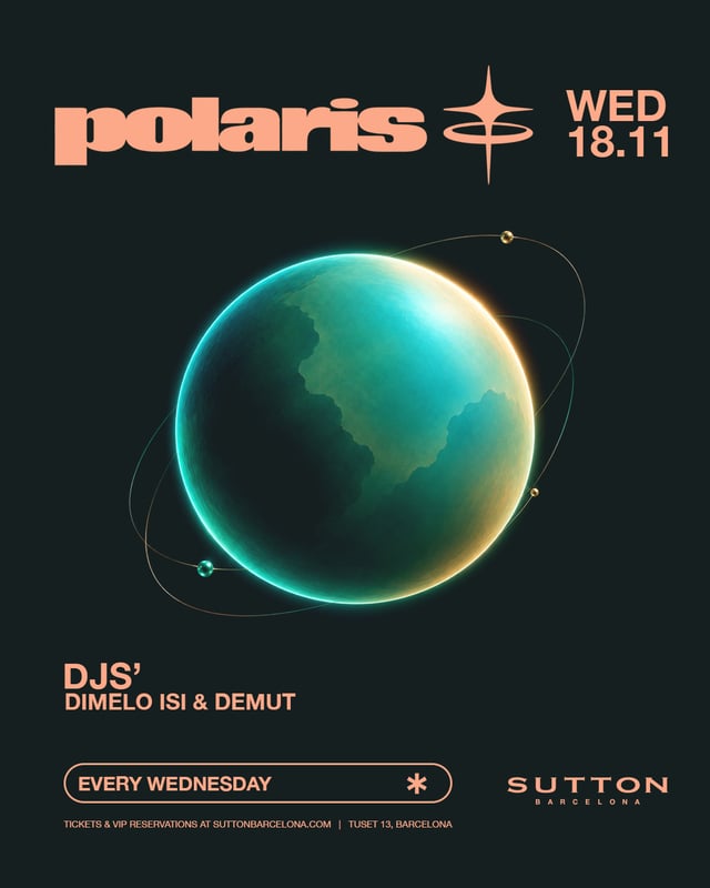 Cartel de POLARIS Wednesdays en Sutton Barcelona