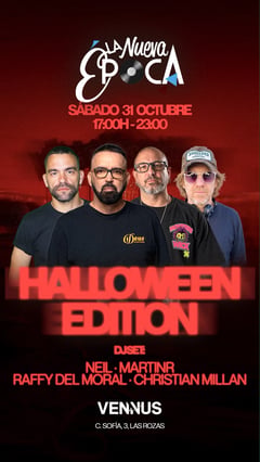 Cartel de Halloween X la Nueva Epoca