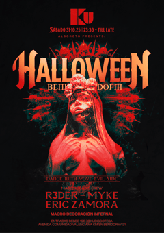 Cartel de Halloween Benidorm 2026: Dance With Your Evil Side