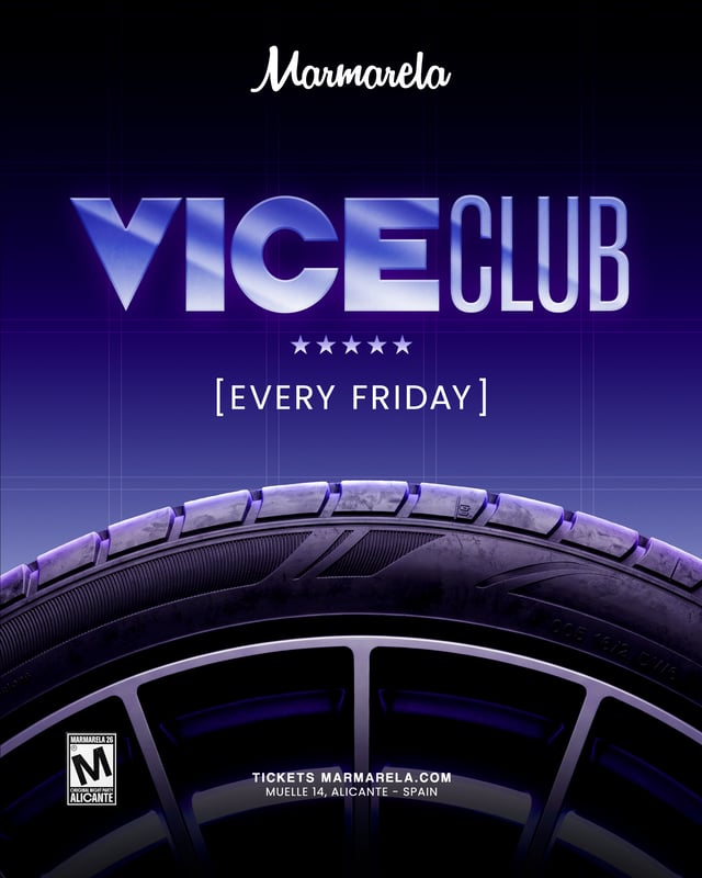 Cartel de NIGHT → Vice Club (Secret Room) en Marmarela