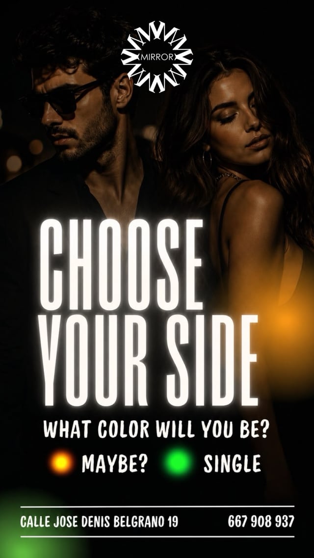 Cartel de Choose Your Side Party en Mirror