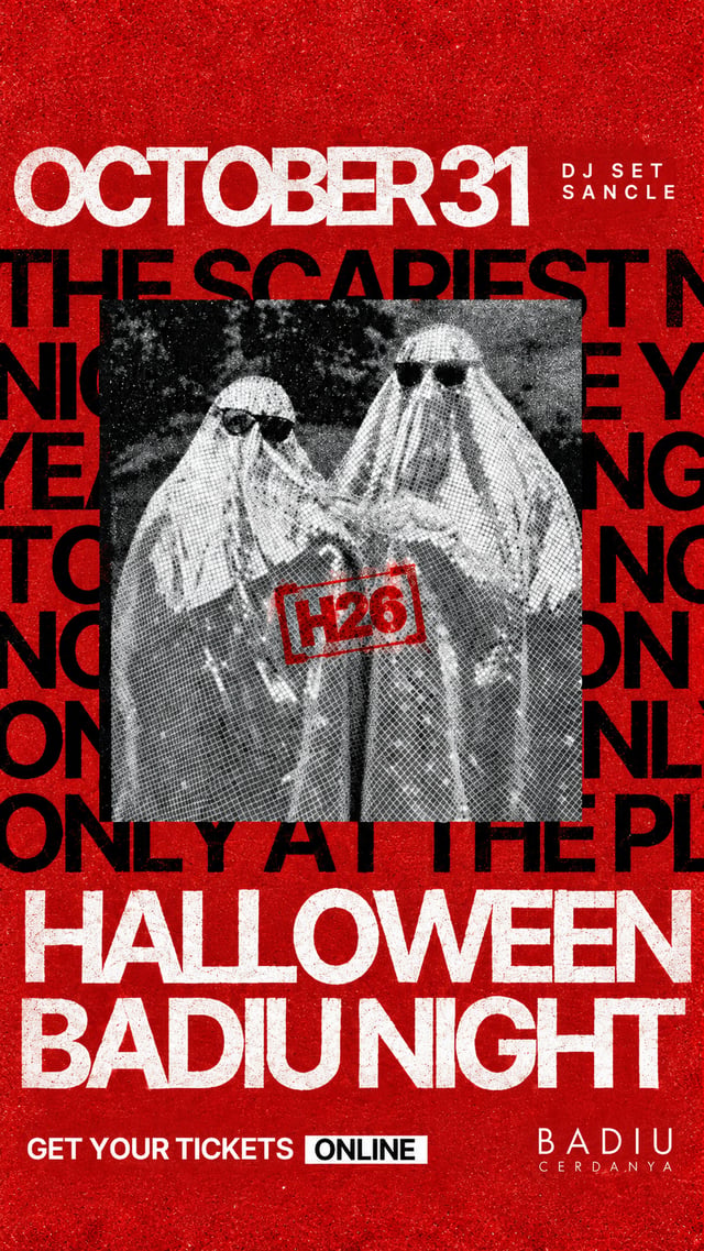 Cartel de HALLOWEEN SATURDAY NIGHT by BADIU en BADIU Cerdanya