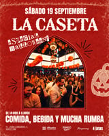 Cartel de LA CASETA 31/10 en 4 latas Beethoven