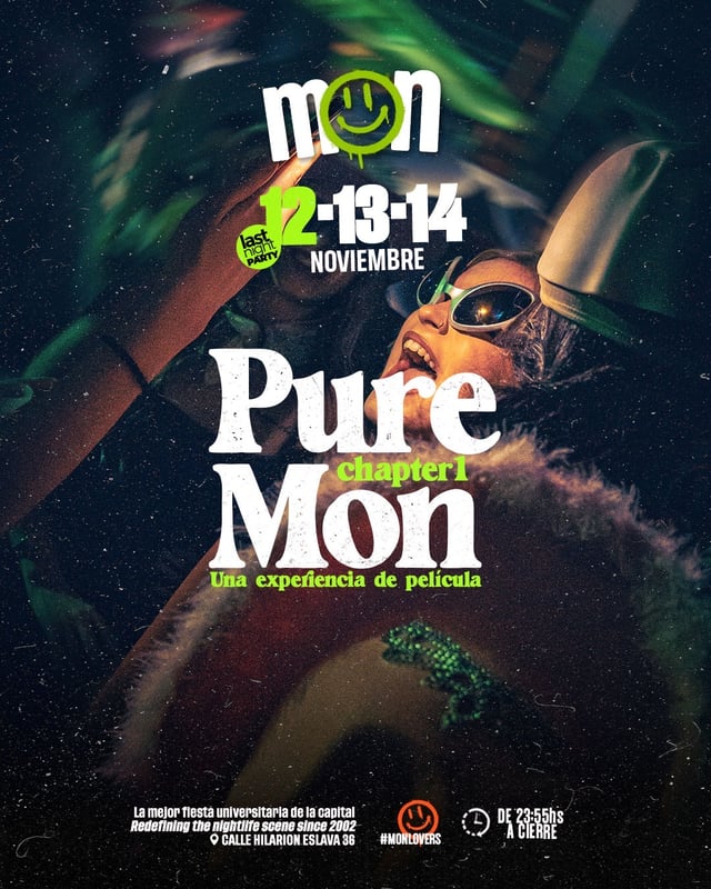 Cartel de SÁBADO MON - PURE MON Chap. 1 en Sala Mon