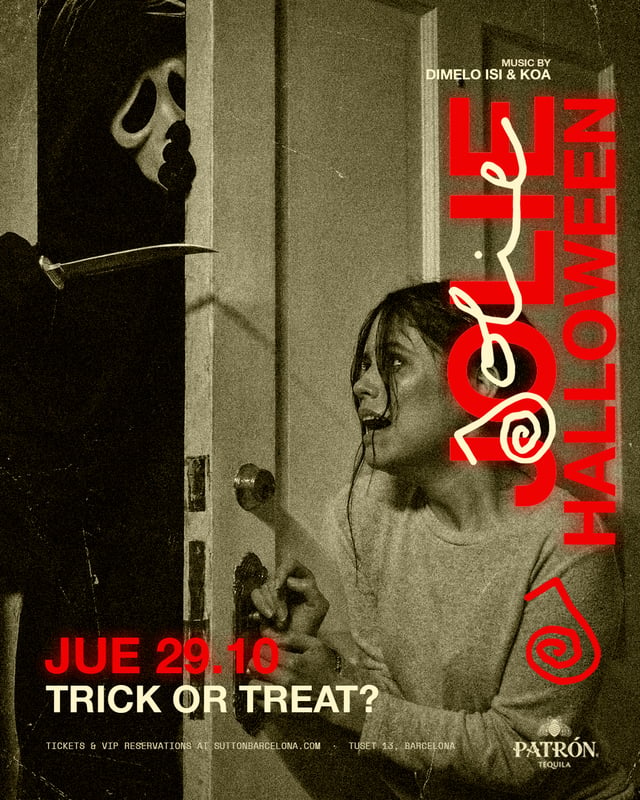 Cartel de Jolie Thursdays | HALLOWEEK en Sutton Barcelona