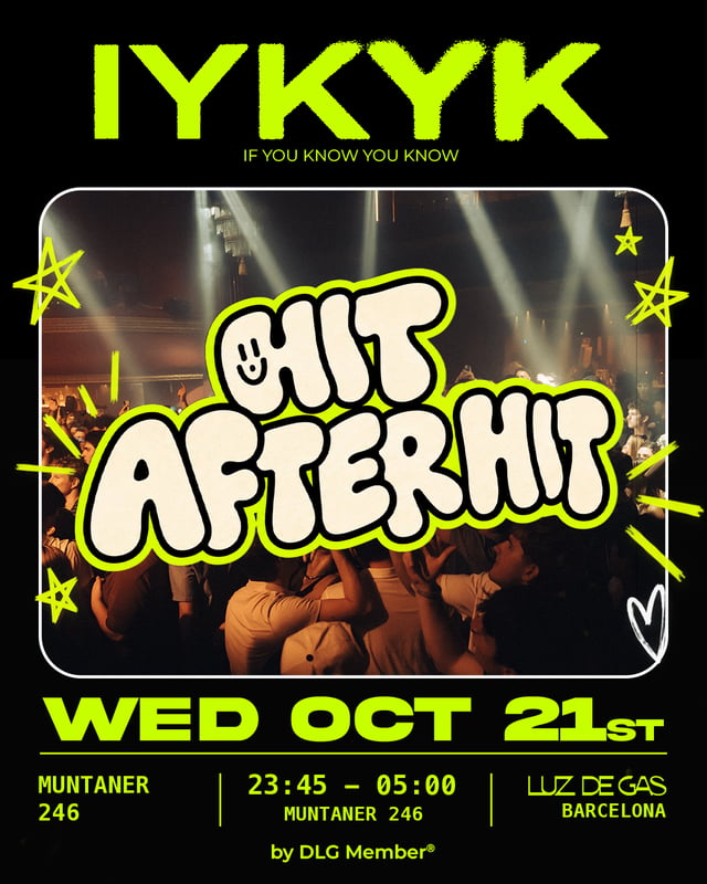 Cartel de IYKYK | WED NOV 18th en Luz de Gas