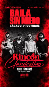 Cartel de Tardeo Sábado | RINCÓN CLANDESTINO en Concierto en Rumbo 144