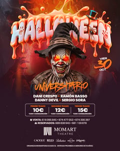 Cartel de Halloween Universitario - 30 Octubre
