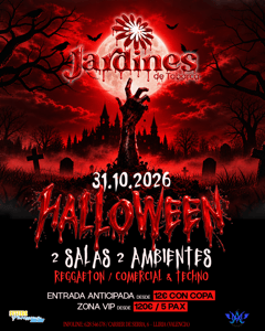 Cartel de Halloween - Jardines de Tabarca