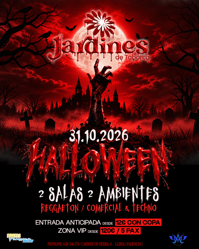 Cartel de Halloween - Jardines de Tabarca en Jardines de Tabarca