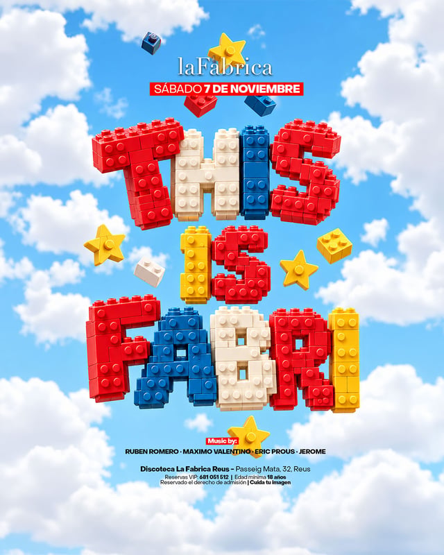 Cartel de This Is Fabri en La Fabrica