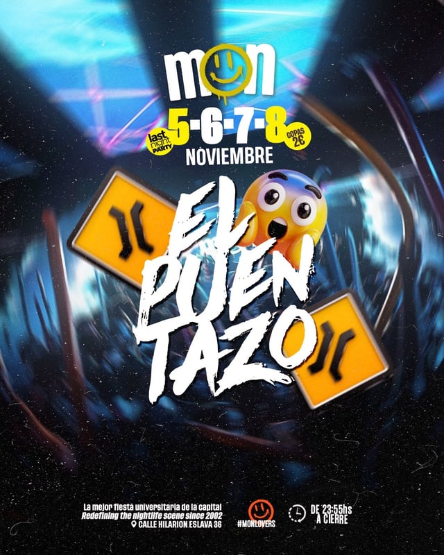 Cartel de Sábado Mon - el Puentazo - Mocoloco en Sala Mon