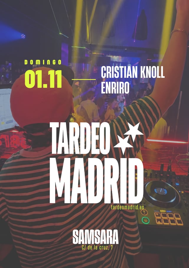 Cartel de Tardeo Madrid en Samsara