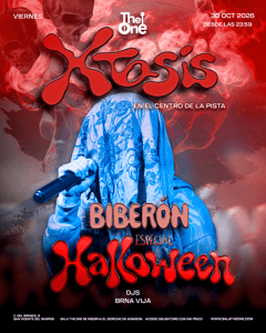 Cartel de XTASIS. Especial HALLOWEEN. 2x1