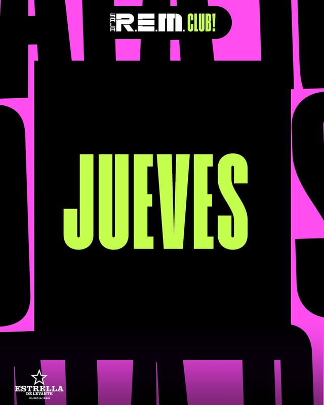 Cartel de Jueves Universitario en Sala REM