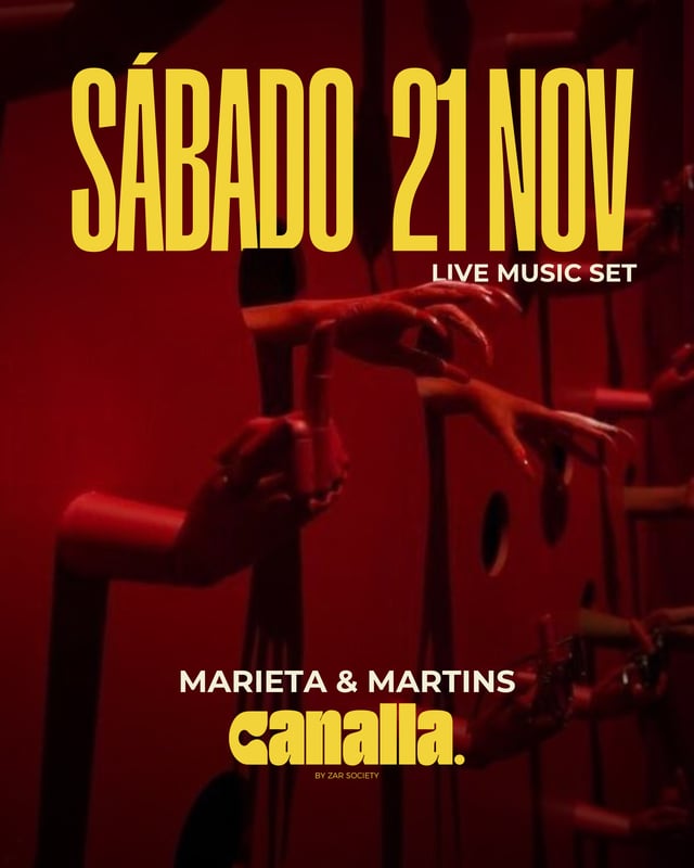 Cartel de Tardeo Canalla by Zar Society en Zar Society