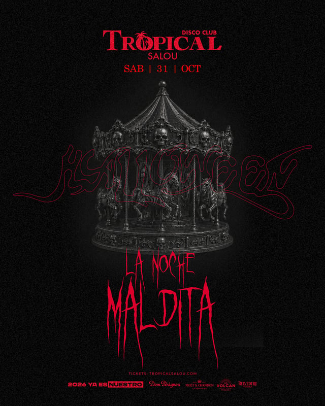 Cartel de HALLOWEEN La Noche Maldita en Tropical Salou