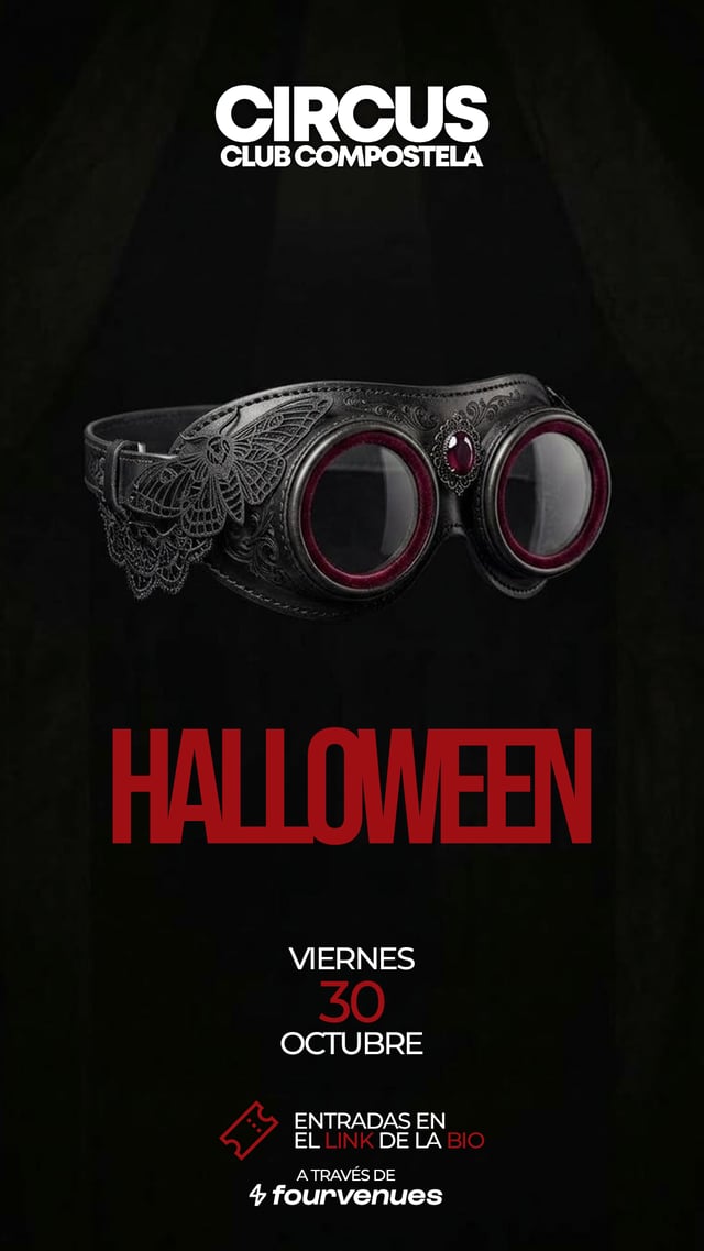 Cartel de Viernes Halloween en Circus