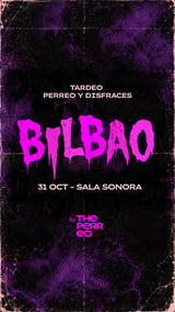 Cartel de ThePerreo Bilbao - Tardeo de reggaetón Old School - 31 Octubre - Sonora Bilbao