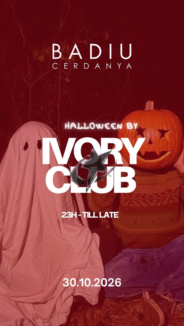Cartel de HALLOWEEN NIGHT by IVORY en BADIU Cerdanya