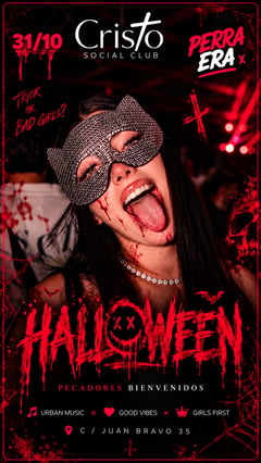 Cartel de Halloween Perraera