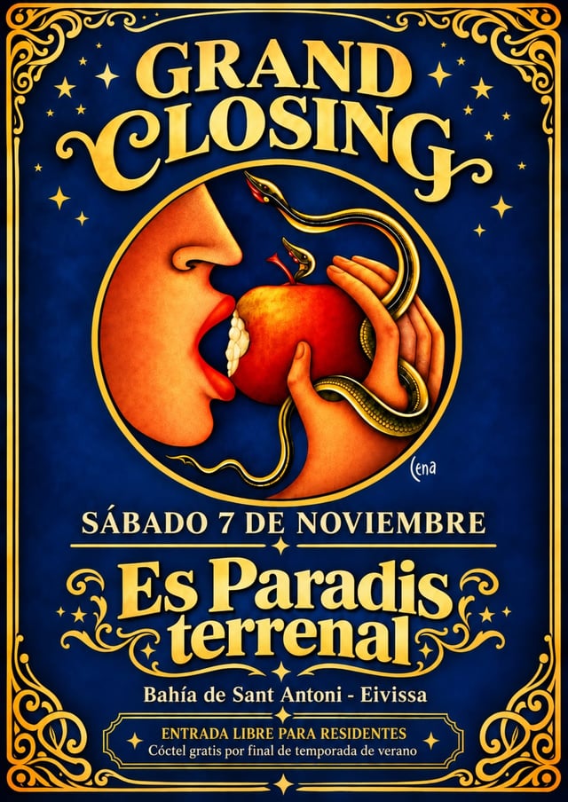 Cartel de Closing Summer Party en Es Paradis