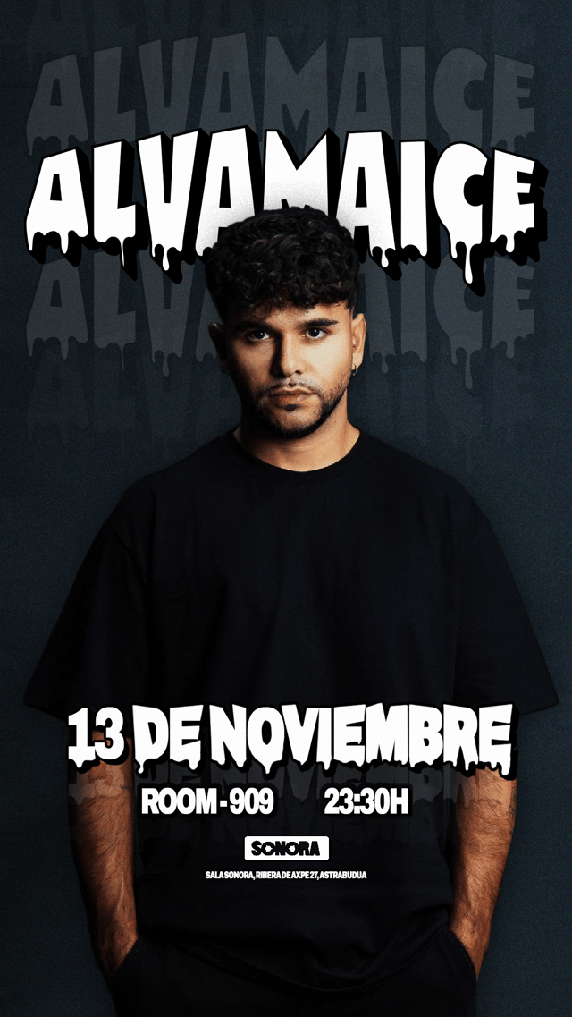 Cartel de Alvama Ice en Sala Sonora