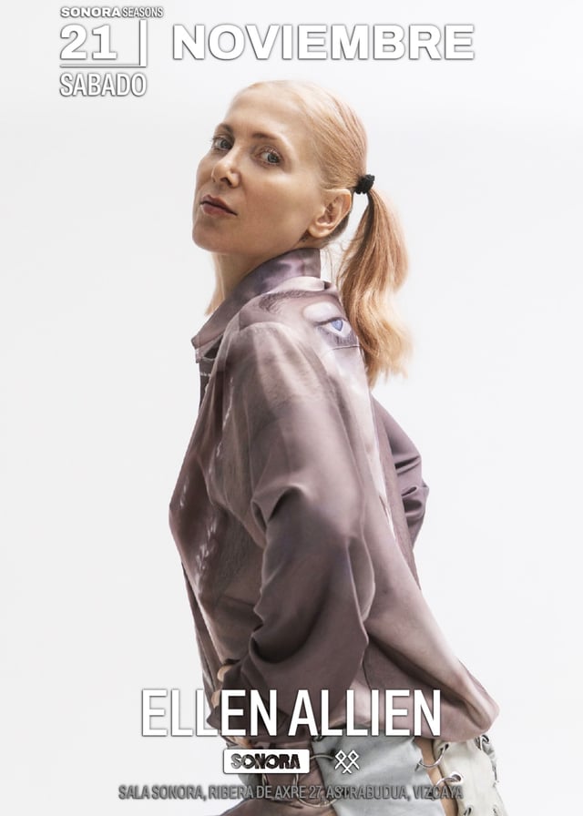 Cartel de Ellen Allien + Tba en Sala Sonora