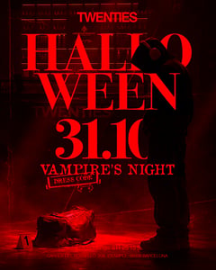 Cartel de Halloween at Twenties