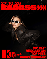 Cartel de BADASS en Ku Barcelona