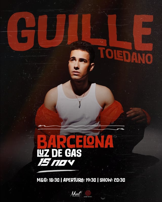 Cartel de Concierto Guille Toledano en Luz de Gas
