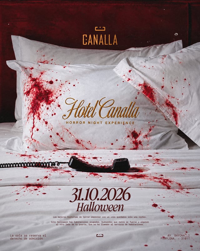 Cartel de Hotel Canalla - Halloween en Canalla