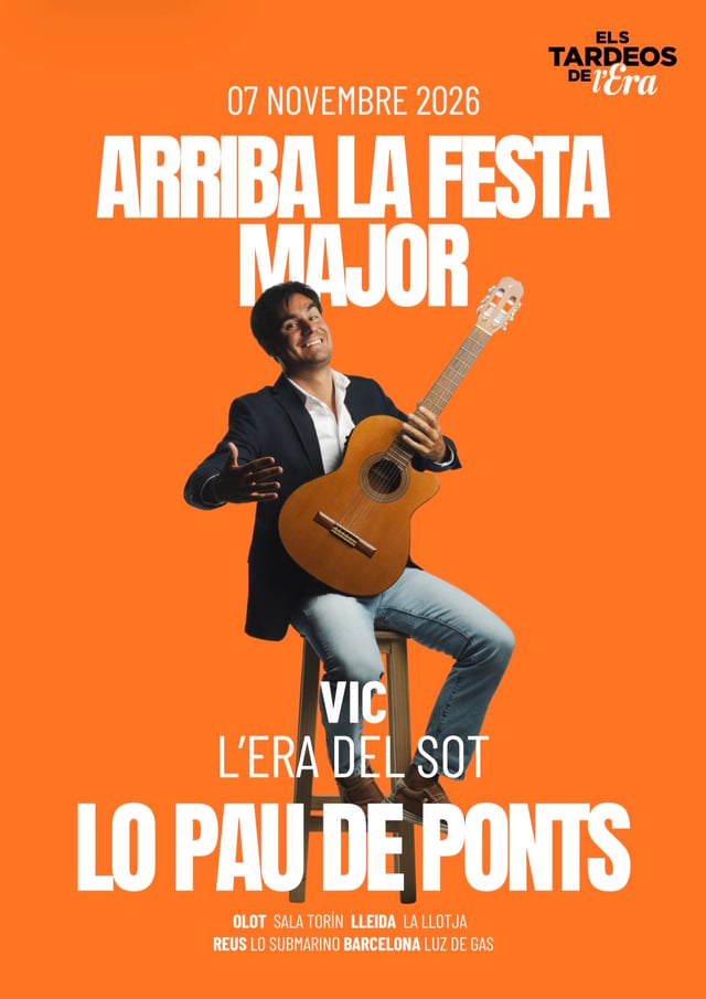 Cartel de Tardeo Amb Lo Pau de Ponts I la Banda en L'Era del Sot