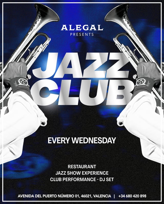 Cartel de Jazz Club | Noche en Alegal
