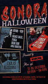 Cartel de Sábado Halloween Sonora: Tres Salas