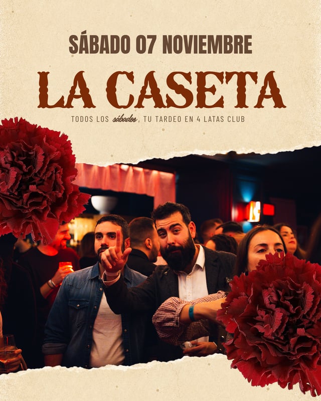 Cartel de LA CASETA 07/11 en 4 latas Beethoven