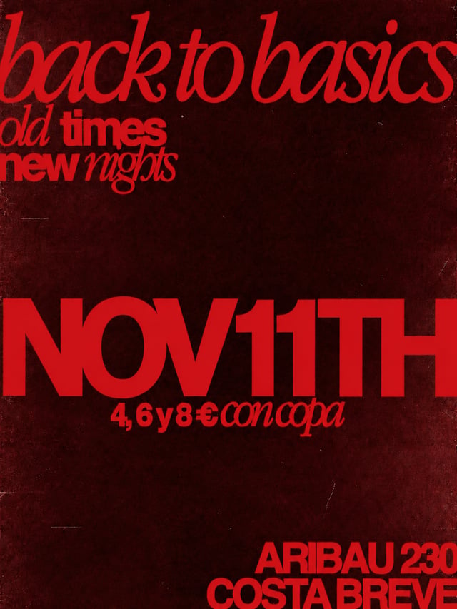 Cartel de BOILER WEEK | BACK TO BASICS | Entrada a 4€ en Costa Breve