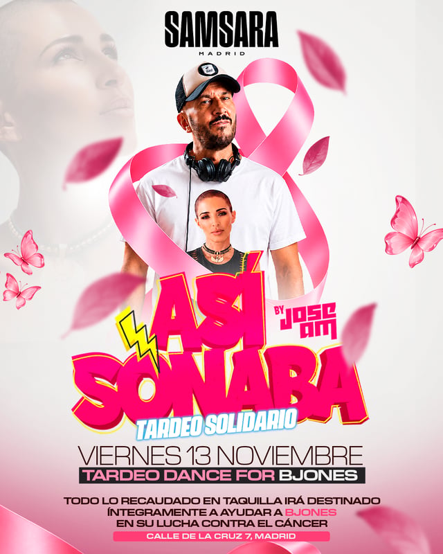 Cartel de Así Sonaba Tardeo Festival Solidario en Samsara